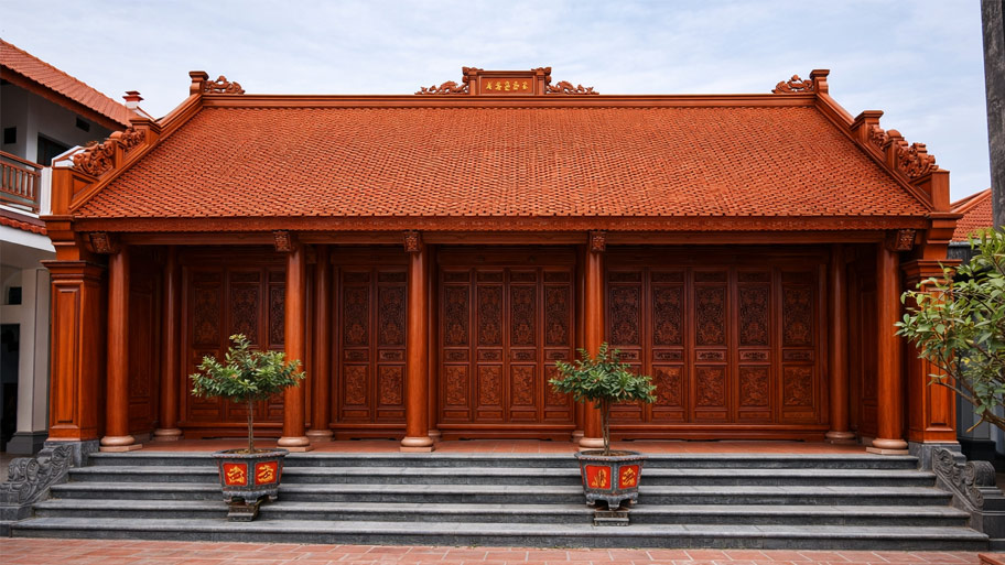 Chi phí làm nhà gỗ gõ đỏ