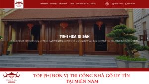 Đơn vị thi công nhà gỗ tại miền Nam