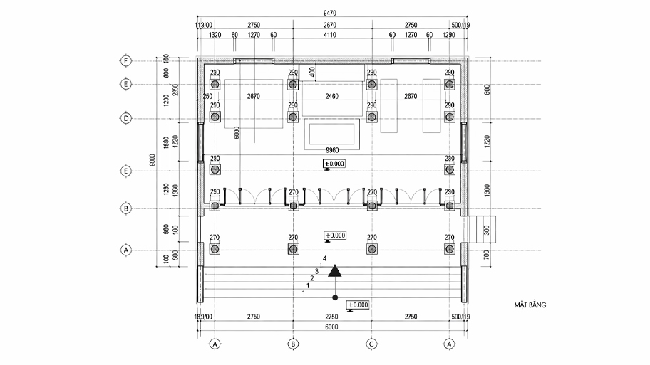 Mặt bằng nhà gỗ 3 gian là gì