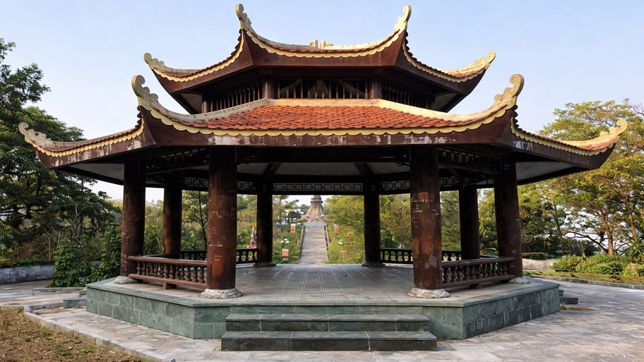 Mẫu nhà gỗ bát giác kiến trúc độc đáo