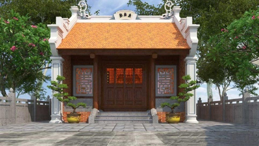 Mẫu nhà thờ họ một gian