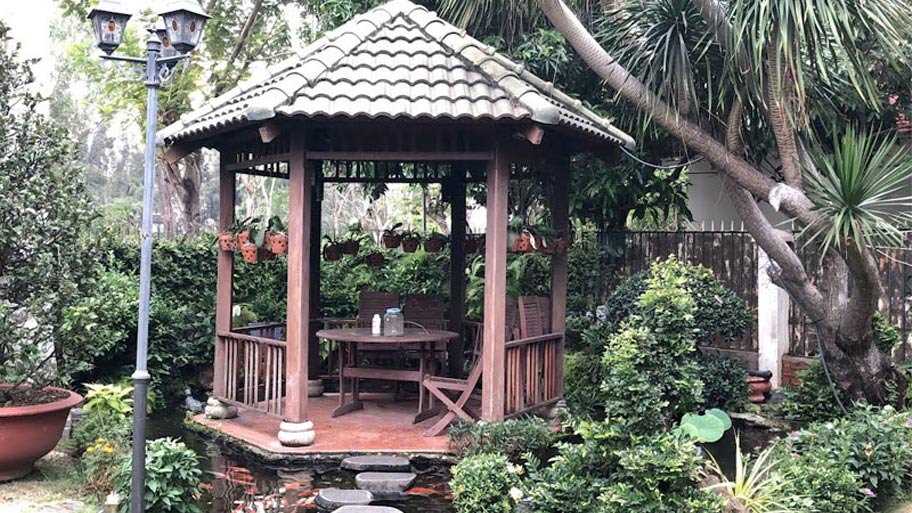 Nhà chòi gỗ lục giác đẹp