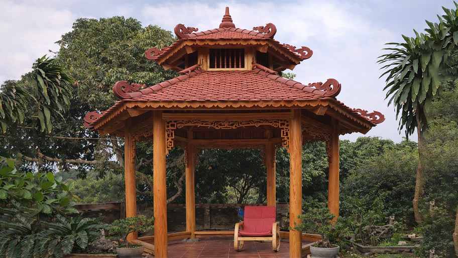 Nhà chòi gỗ lục giác