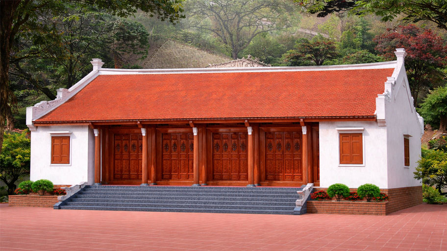 Nhà gỗ 4 gian 2 chái