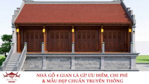 Nhà gỗ 4 gian