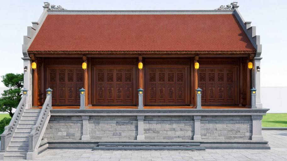 Nhà gỗ 4 gian là gì
