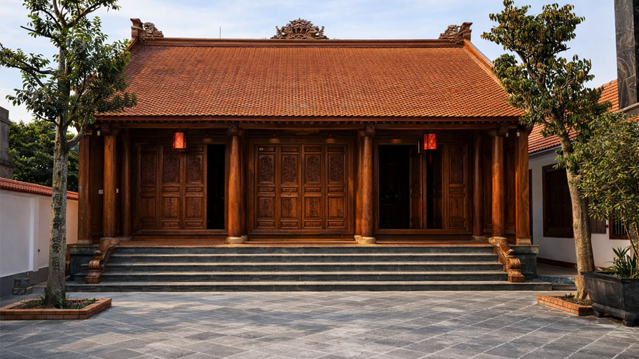 Nhà gỗ gõ đỏ là gì