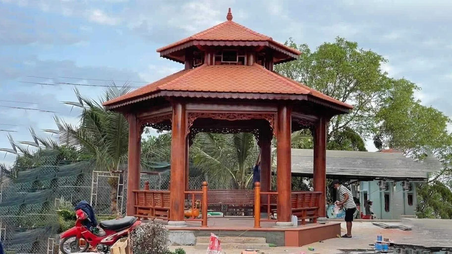 Nhà gỗ lục giác đẹp