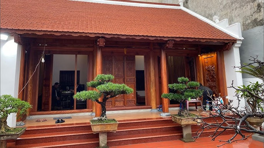 Nhà gỗ xoan 3 gian truyền thống