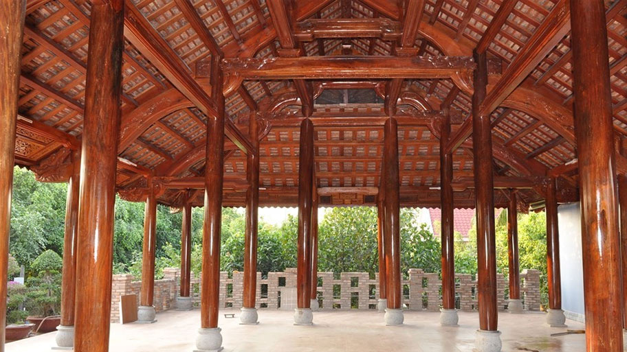 Ước tính số khối gỗ nhà gỗ 3 gian theo diện tích