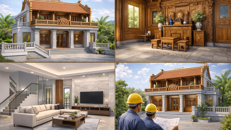 Ưu điểm của nhà gỗ 3 gian tầng 2