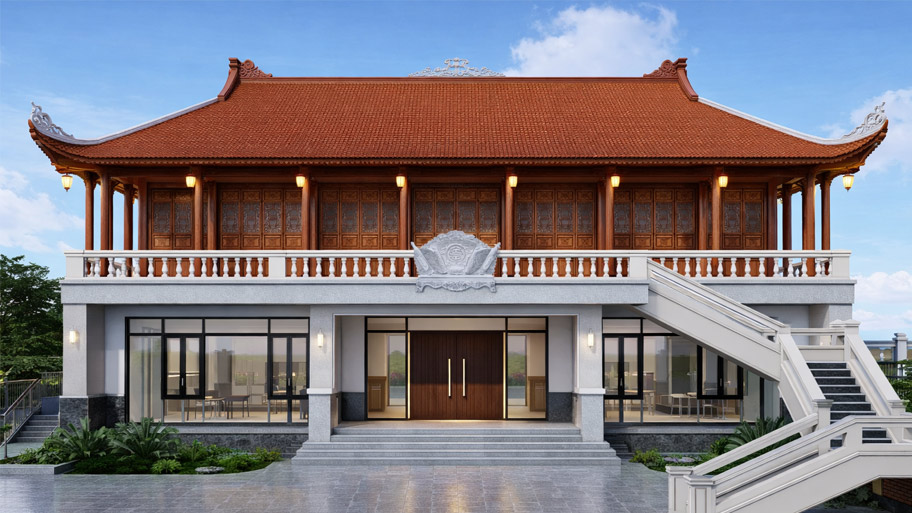 Ưu điểm của nhà gỗ 5 gian trên tầng 2