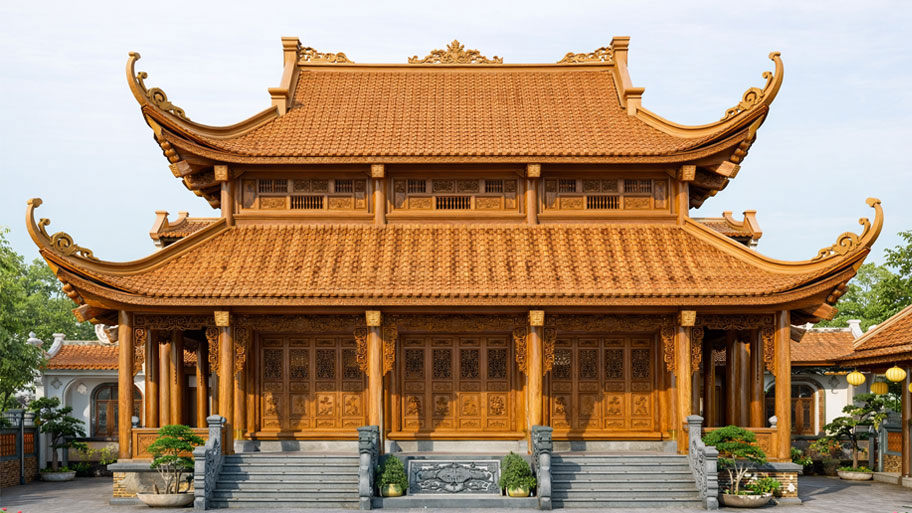 Xu hướng xây dựng nhà gỗ 3 gian 2 tầng