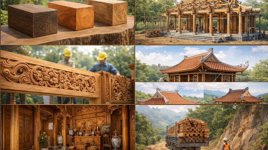 Yếu tố ảnh hưởng đến chi phí làm nhà gỗ 3 gian