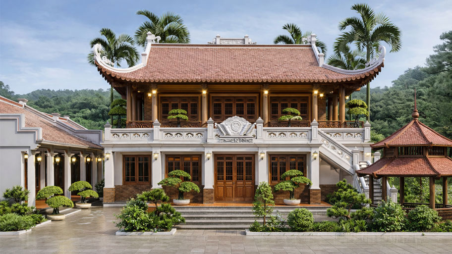 Chi phí làm nhà gỗ trên tầng 2