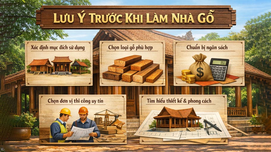 Lưu ý trước khi làm nhà gỗ