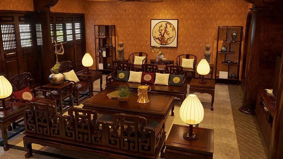 Cách bố trí nội thất phòng khách trong nhà gỗ
