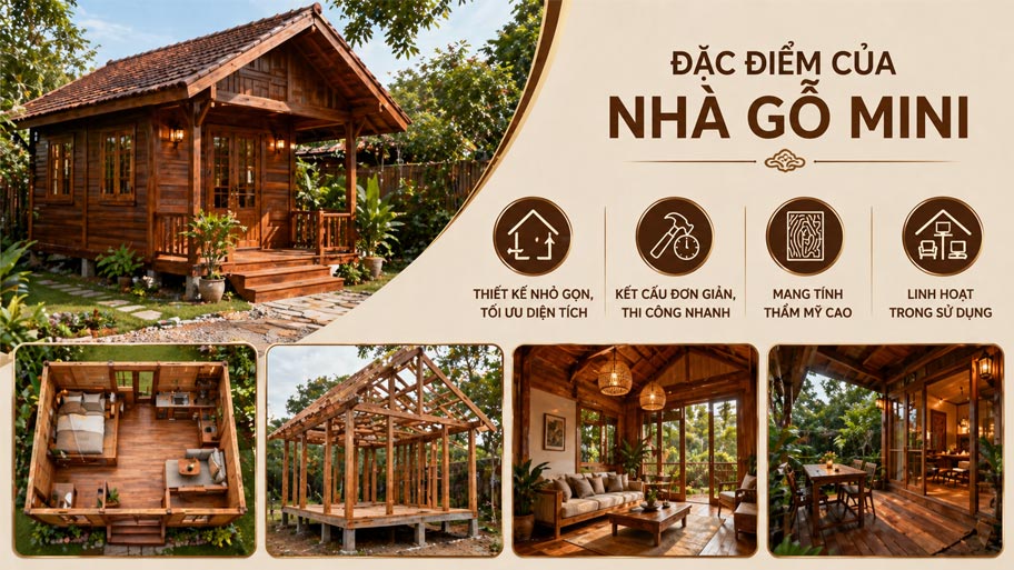 Đặc điểm của nhà gỗ mini