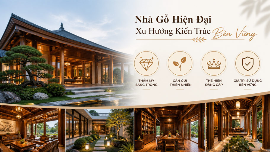 Lý do nhà gỗ hiện đại trở thành xu hướng kiến trúc